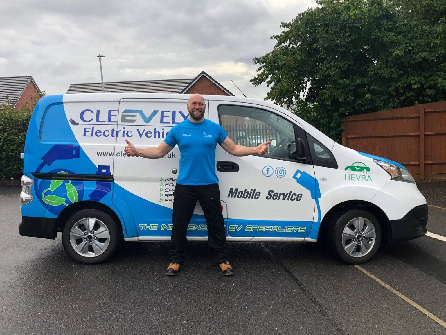 Mobile services Cleevely Electric Vehicles Gloucestershire