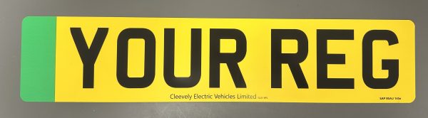 Number Plate Rear EV